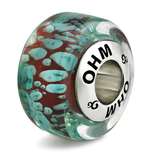 OHM Beads GOTM NO. 40 Aerial Echoes  glass Bead by The Alternative Bead. Your official OHM Beads Retailer from Germany