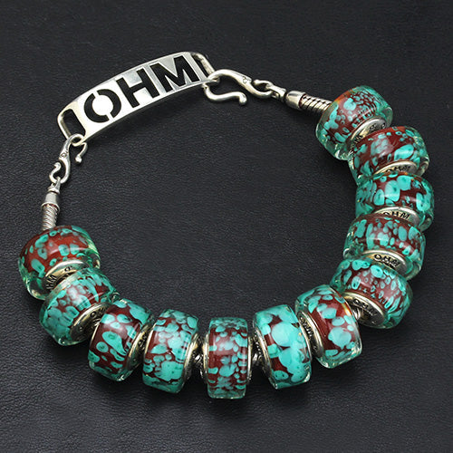 OHM Beads GOTM NO. 40 Aerial Echoes  glass Bead by The Alternative Bead. Your official OHM Beads Retailer from Germany