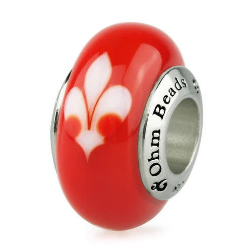 OHM Beads Fleur De Lis (Retired) (AMW00203)  sterling-silver Bead The Alternative Bead