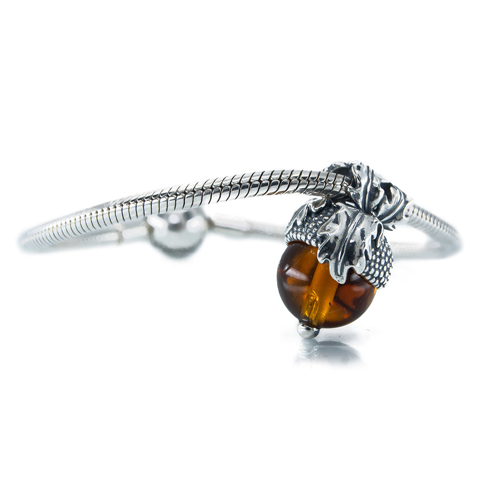 The Alternative Bead: Aurora Charm - Oak Acorn Charm Sterling Silver Charm Picture 3