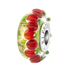 Elfbeads Acorn Treelogy green; red glass Bead by The Alternative Bead. Your official Elfbeads Retailer from Germany
