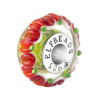Elfbeads Acorn Treelogy green; red glass Bead by The Alternative Bead. Your official Elfbeads Retailer from Germany