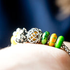 Aurora Charm Irish Celtic Eternity Amber Bead silver; orange sterling-silver; glass Bead by The Alternative Bead. Your official Aurora Charm Retailer from Germany