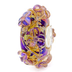 Elfbeads Amber Golddust Flowertwig gold; purple glass Bead by The Alternative Bead. Your official Elfbeads Retailer from Germany