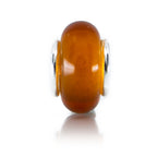 Aurora Charm Amber Glass Spacer orange glass Spacer by The Alternative Bead. Your official Aurora Charm Retailer from Germany