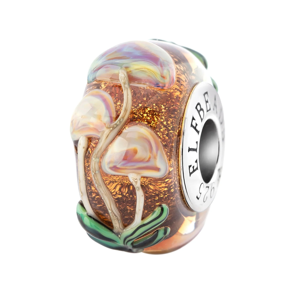 Elfbeads Amberlight Mushrooms orange glass Bead by The Alternative Bead. Your official Elfbeads Retailer from Germany