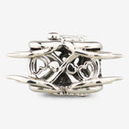 Praan Apollo Heart Charm silver and red and yellow sterling-silver and enamel Bead by The Alternative Bead. Your official Praan Retailer from Germany