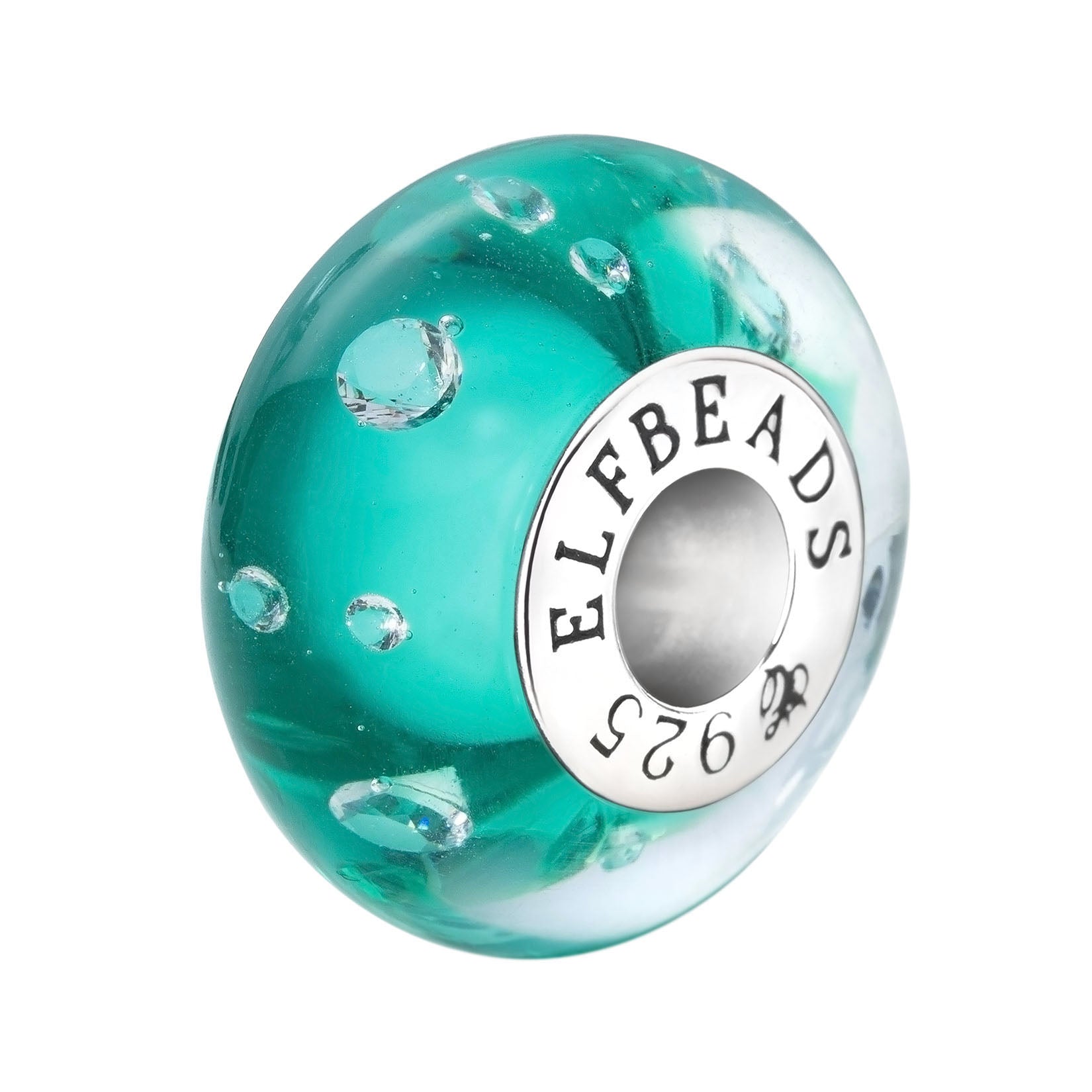 Elfbeads Aquamarine Monroe green; blue glass Bead by The Alternative Bead. Your official Elfbeads Retailer from Germany