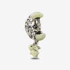 Praan Artemis Crescent Moon Charm silver and white sterling-silver and enamel Dangle by The Alternative Bead. Your official Praan Retailer from Germany