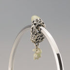 Praan Artemis Crescent Moon Charm silver and white sterling-silver and enamel Dangle by The Alternative Bead. Your official Praan Retailer from Germany