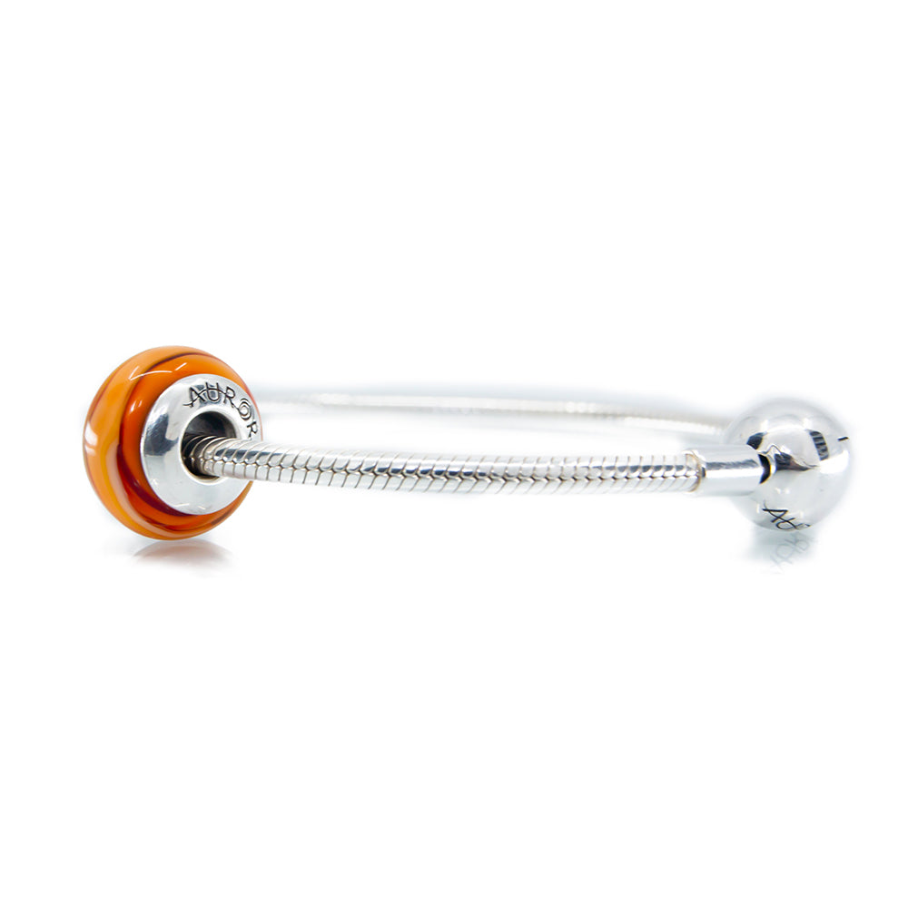 The Alternative Bead: Aurora Charm - Autumn Evening Murano Glass Bead Sterling Silver Charm Picture 3