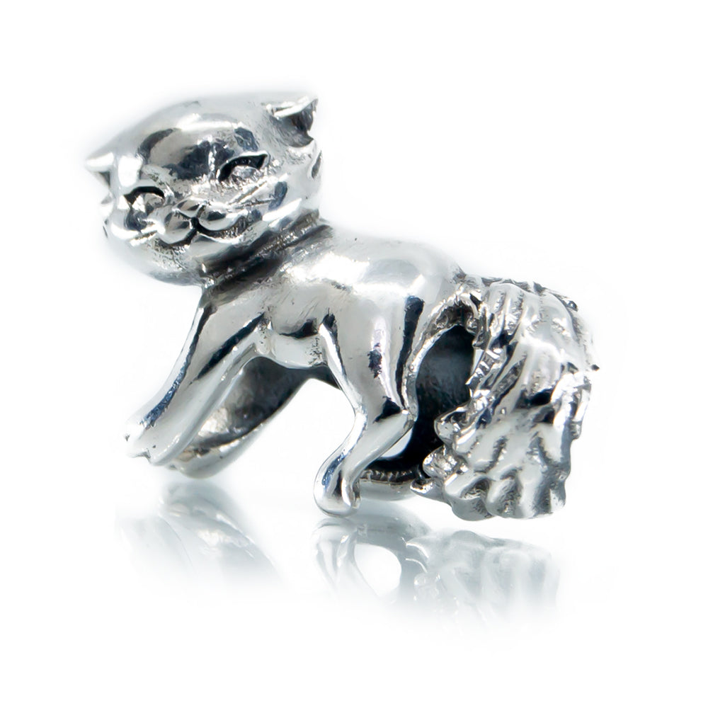 The Alternative Bead: Aurora Charm - Furry The Cat Sterling Silver Charm Picture 4