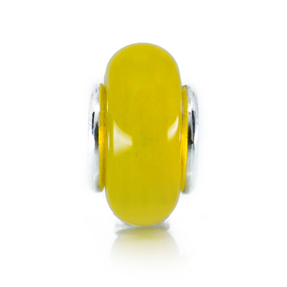 Aurora Charm Autumn Yellow Glass Spacer yellow glass Spacer by The Alternative Bead. Your official Aurora Charm Retailer from Germany