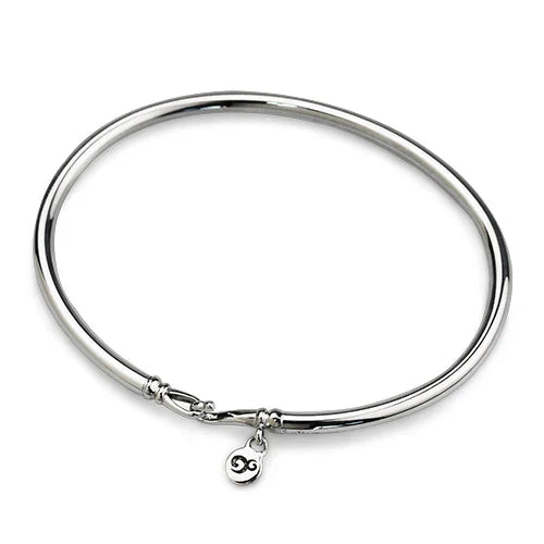 OHM Beads Plain Bangle 2.0 (BGL007) silver sterling-silver Bangle The Alternative Bead