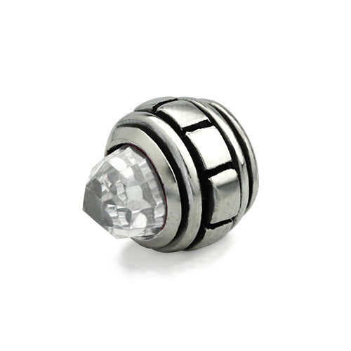 OHM Beads OHM C Bangle Cap  sterling-silver Bead The Alternative Bead