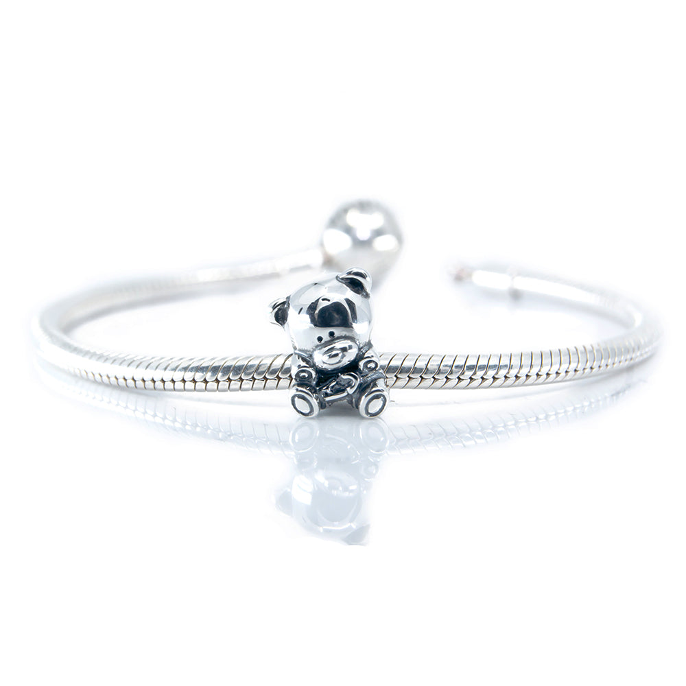 Aurora Charm Boo the Baby Bear Charm silver sterling-silver Bead by The Alternative Bead. Your official Aurora Charm Retailer from Germany