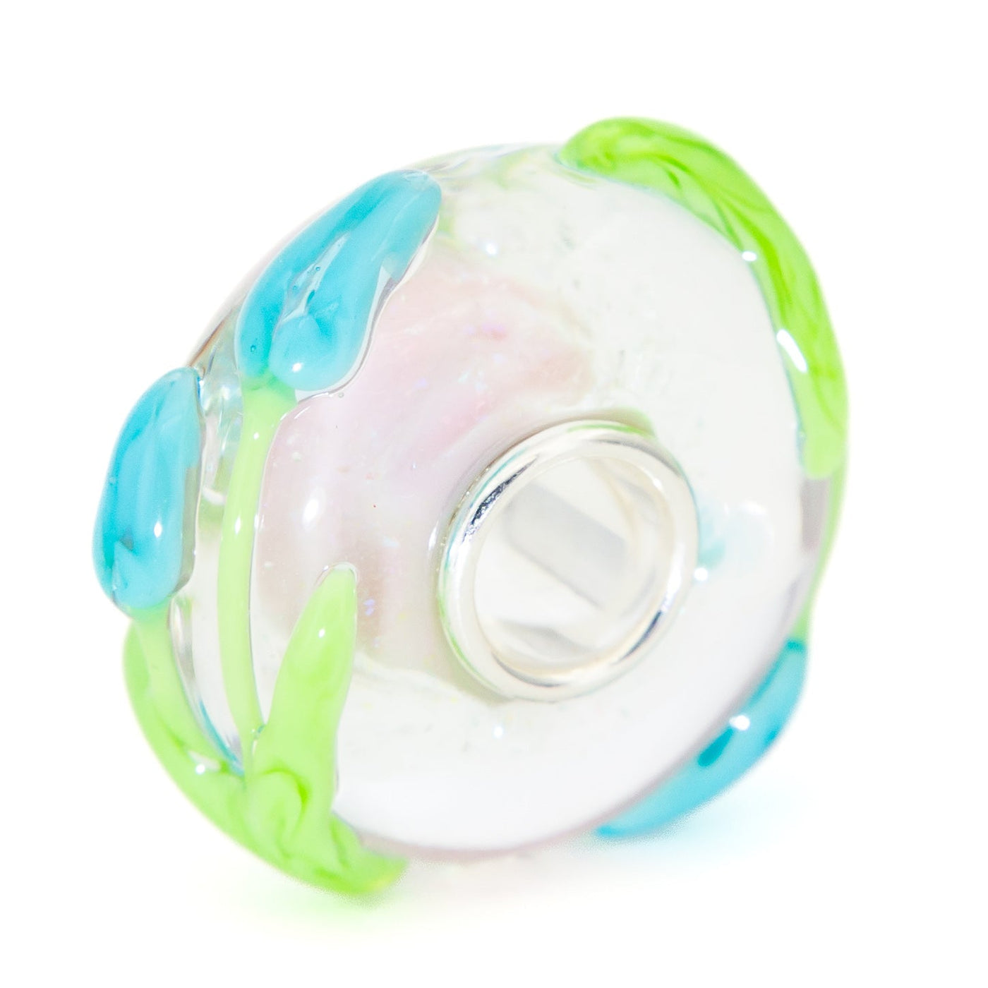 Elfbeads Baby Blue Tulip Gentle Sparkle  glass Bead by The Alternative Bead. Your official Elfbeads Retailer from Germany