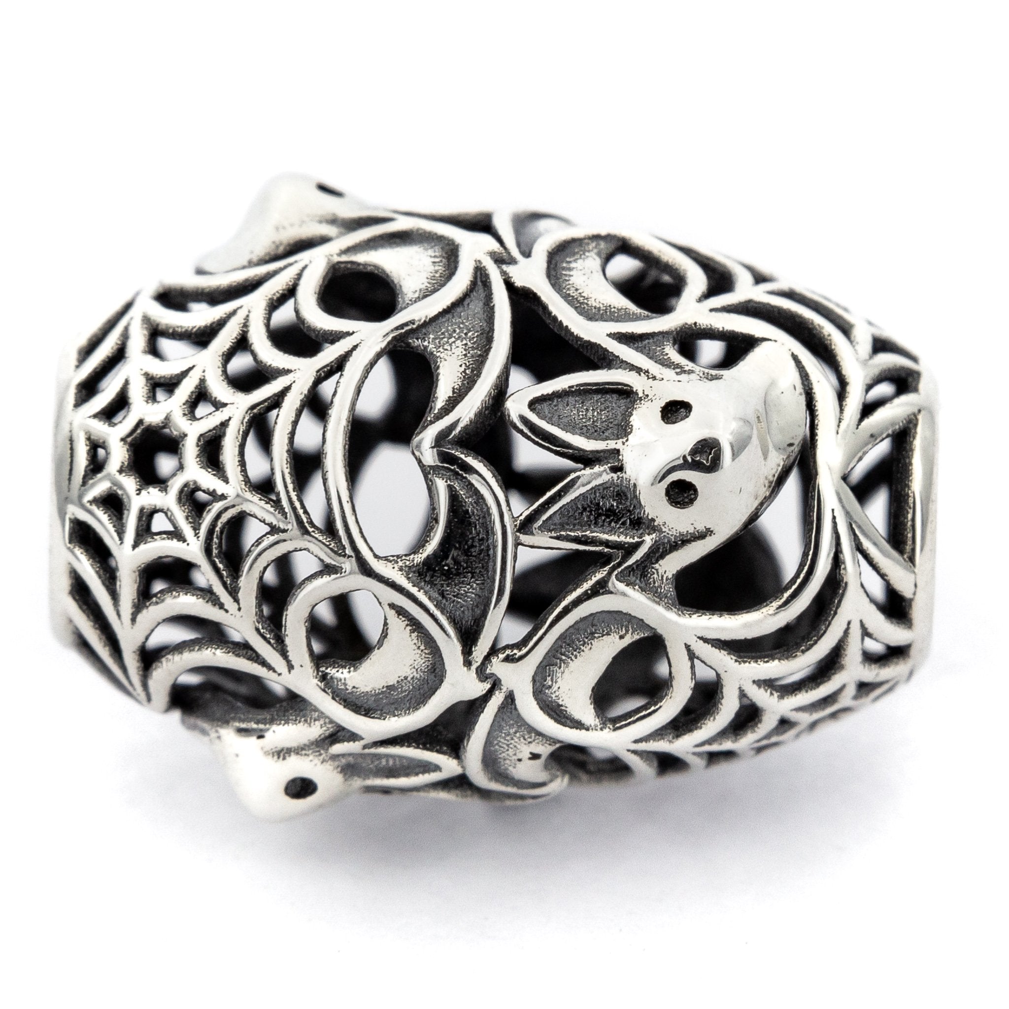 Elfbeads Bat Barrel silver sterling-silver Bead by The Alternative Bead. Your official Elfbeads Retailer from Germany