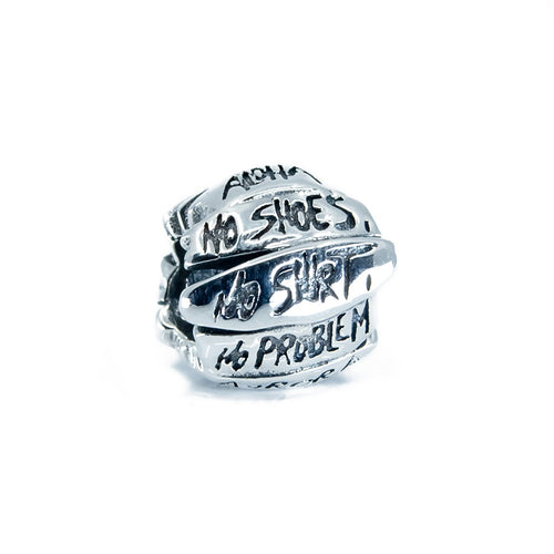 Aurora Charm Beach Signs Bead Charm silver sterling-silver Bead by The Alternative Bead. Your official Aurora Charm Retailer from Germany