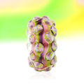 Ogerbeads Bead of the Month November – 2024 pink and green and purple glass Bead by The Alternative Bead. Your official Ogerbeads Retailer from Germany