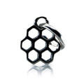 Aurora Charm Honeycomb Harmony Charm silver sterling-silver Dangle by The Alternative Bead. Your official Aurora Charm Retailer from Germany