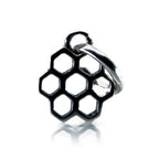 Aurora Charm Honeycomb Harmony Charm silver sterling-silver Dangle by The Alternative Bead. Your official Aurora Charm Retailer from Germany
