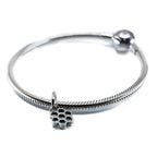 Aurora Charm Honeycomb Harmony Charm silver sterling-silver Dangle by The Alternative Bead. Your official Aurora Charm Retailer from Germany