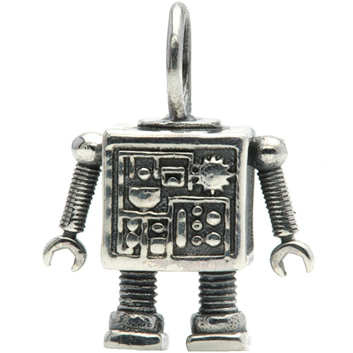 Ogerbeads Beepin’ Bobby – the Robot silver sterling-silver Dangle by The Alternative Bead. Your official Ogerbeads Retailer from Germany