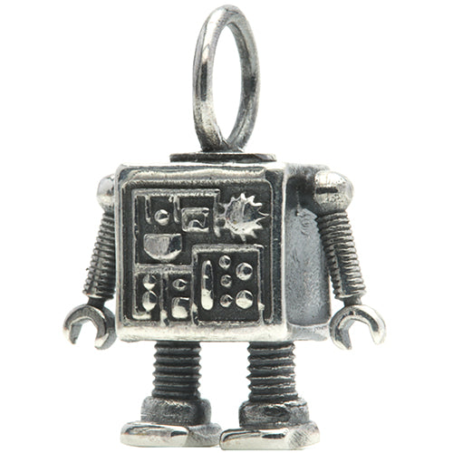 Ogerbeads Beepin’ Bobby – the Robot silver sterling-silver Dangle by The Alternative Bead. Your official Ogerbeads Retailer from Germany