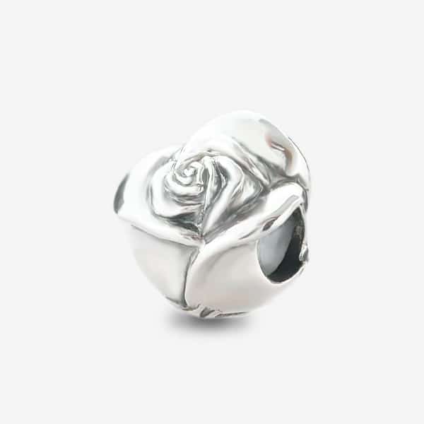 Praan Bella Rose charm silver sterling-silver Bead by The Alternative Bead. Your official Praan Retailer from Germany
