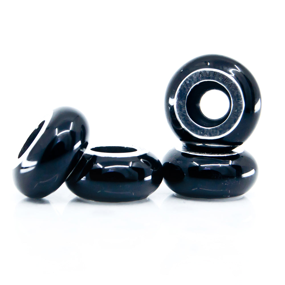 Aurora Charm Black Universal Enamel Stopper black sterling-silver; enamel Stopper by The Alternative Bead. Your official Aurora Charm Retailer from Germany