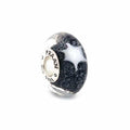 Praan Hex Star black; white glass Bead by The Alternative Bead. Your official Praan Retailer from Germany