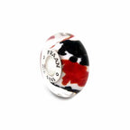 Praan Koi Fish black; white; red glass Bead by The Alternative Bead. Your official Praan Retailer from Germany