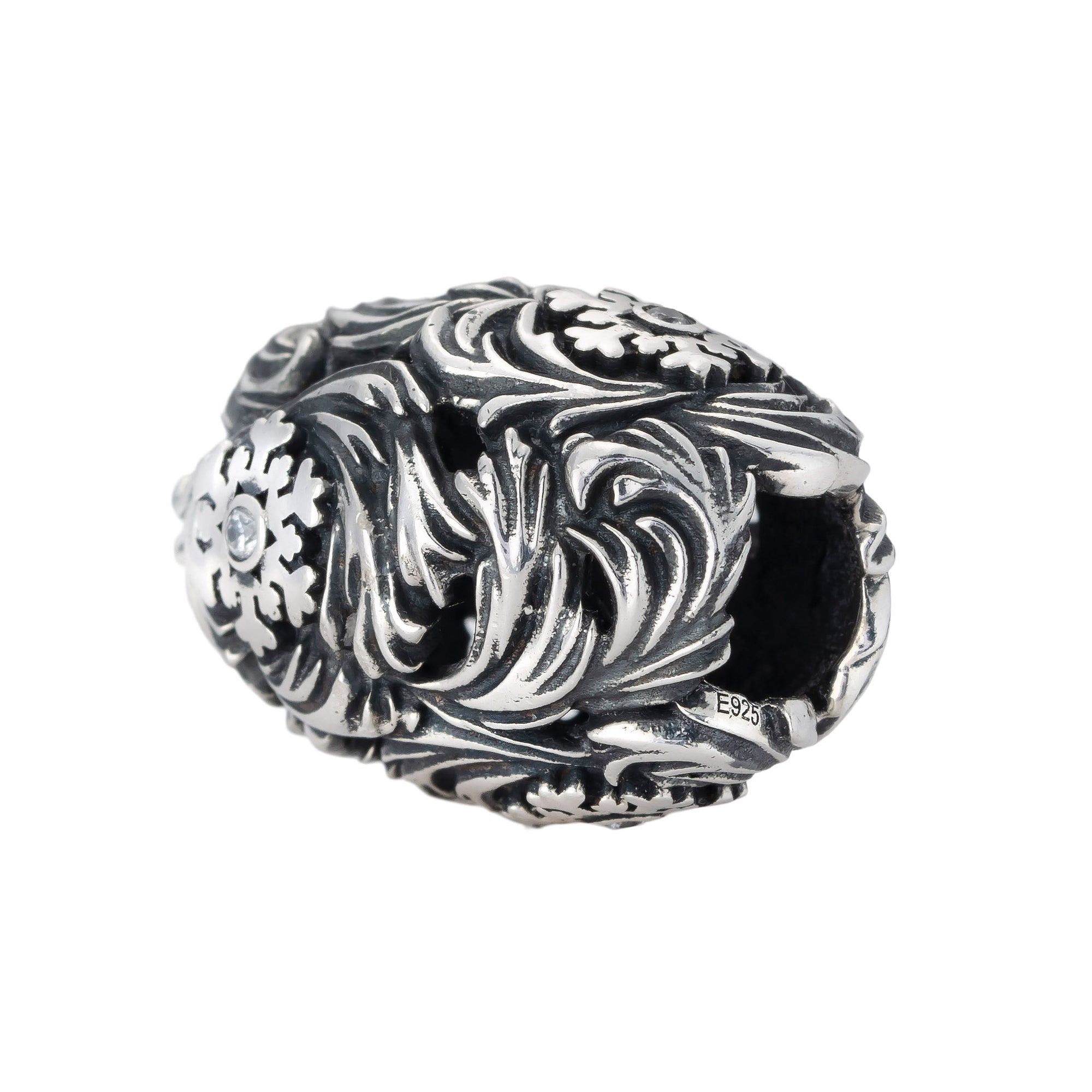 Elfbeads Blizzard Gems Barrel silver sterling-silver Bead by The Alternative Bead. Your official Elfbeads Retailer from Germany