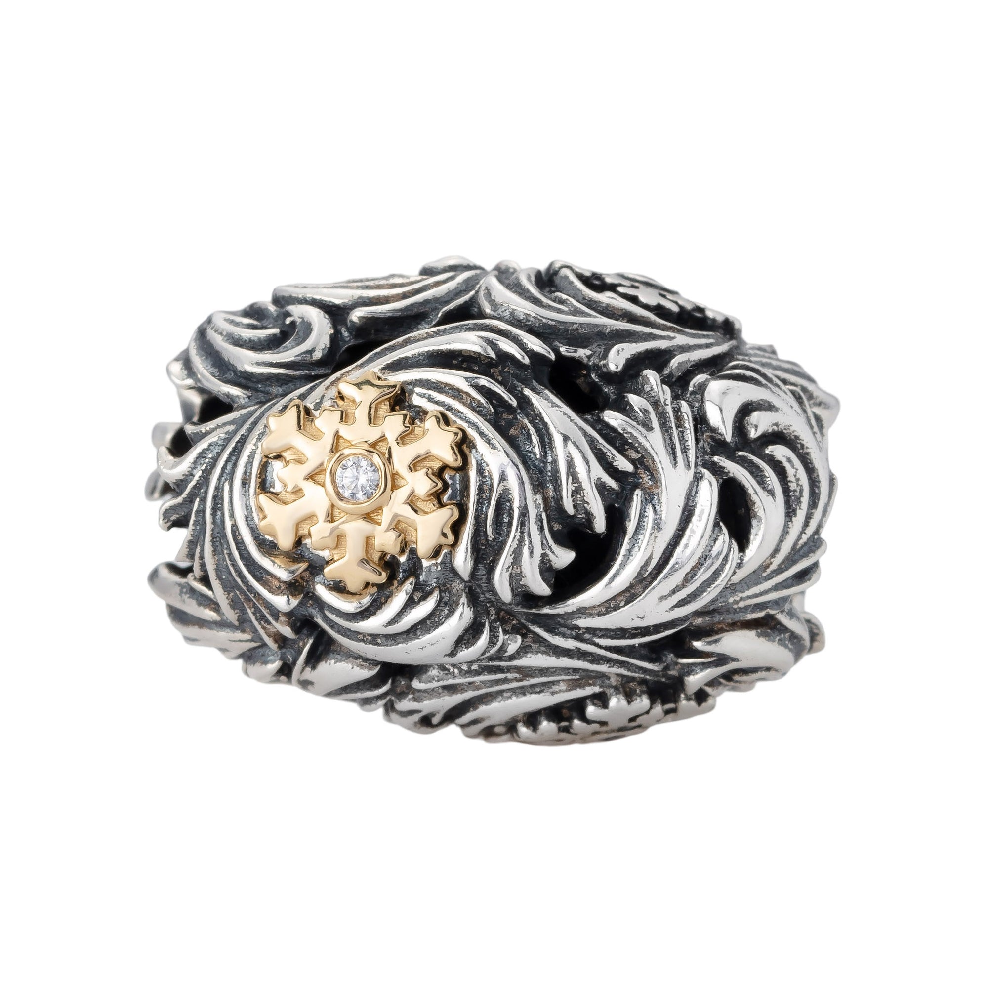 Elfbeads Blizzard Gems Barrel Two-Tone silver sterling-silver Bead by The Alternative Bead. Your official Elfbeads Retailer from Germany