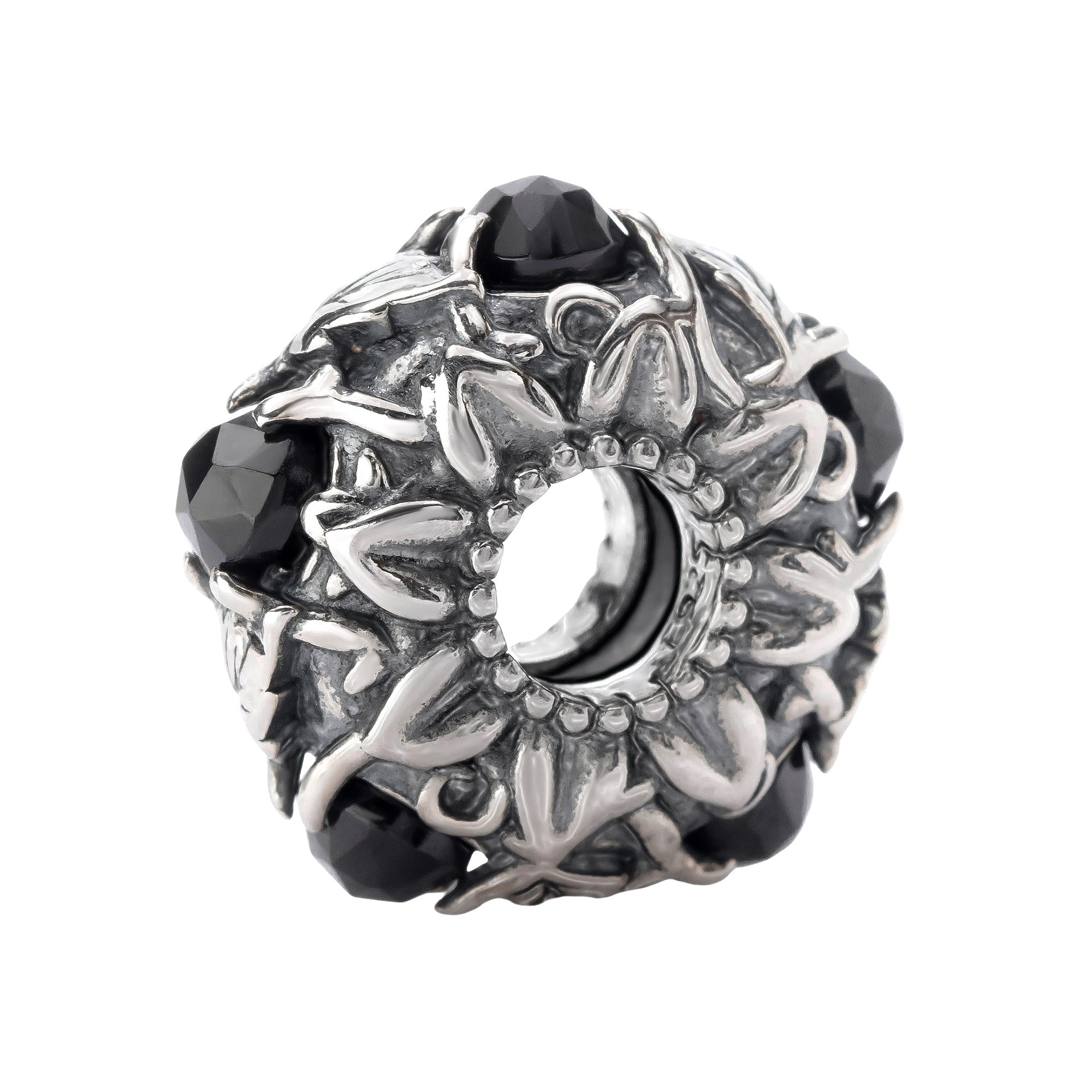 Elfbeads Bloodguard silver; black sterling-silver; natural-stone Bead by The Alternative Bead. Your official Elfbeads Retailer from Germany