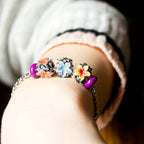 Aurora Charm Frangipani Blue Yellow Flower Charm silver; yellow; blue sterling-silver; enamel Bead by The Alternative Bead. Your official Aurora Charm Retailer from Germany