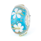 Elfbeads Blue Lagoon Dandelions  glass Bead by The Alternative Bead. Your official Elfbeads Retailer from Germany