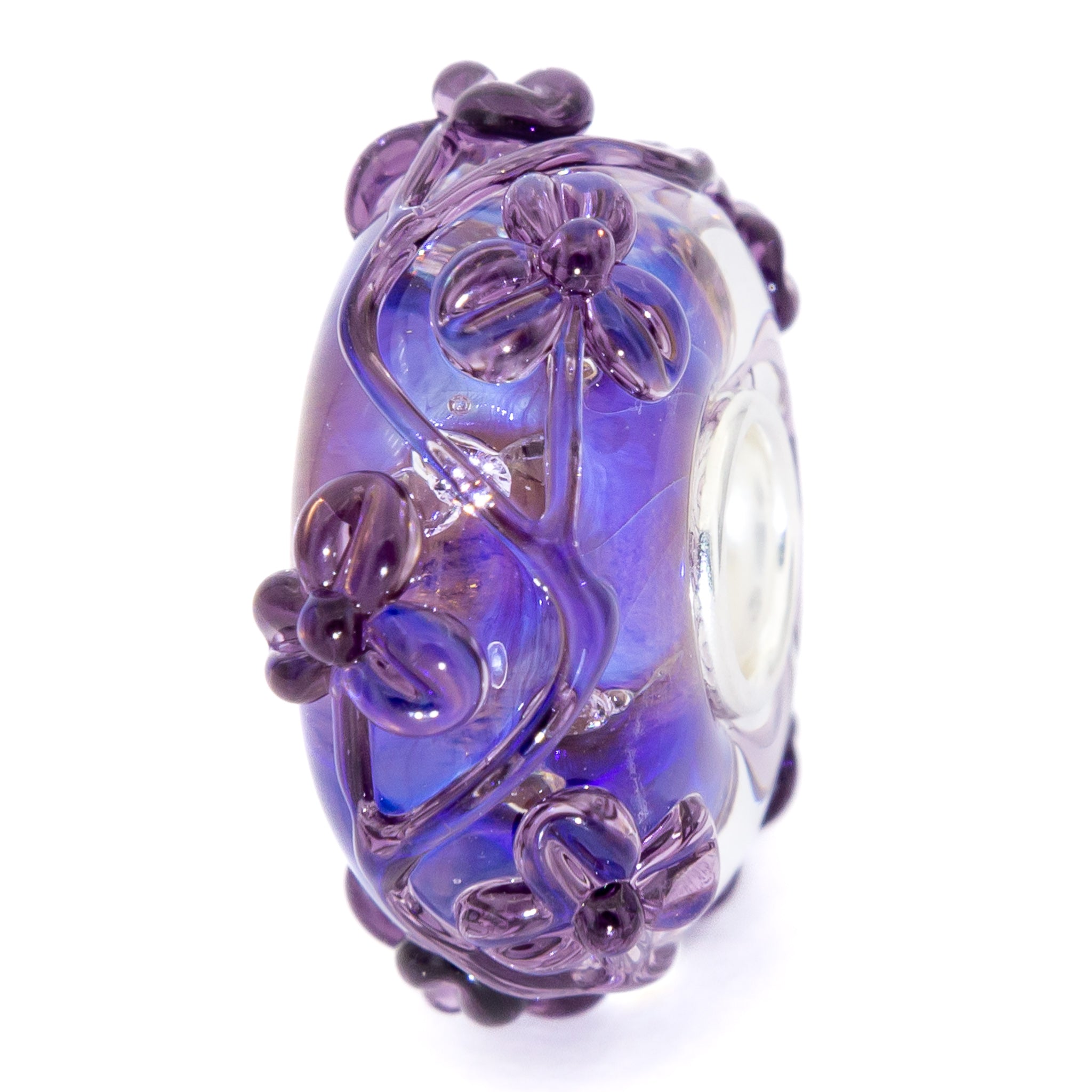 Elfbeads Blue Lagoon Flowertwig blue glass Bead by The Alternative Bead. Your official Elfbeads Retailer from Germany