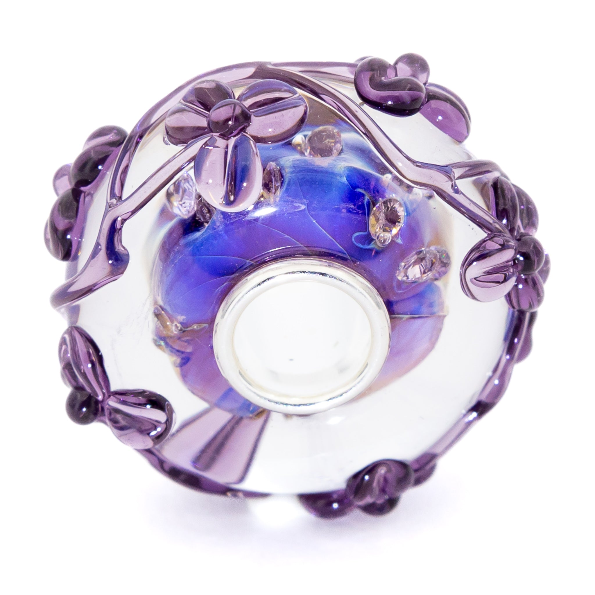 Elfbeads Blue Lagoon Flowertwig blue glass Bead by The Alternative Bead. Your official Elfbeads Retailer from Germany