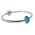 Aurora Charm Ocean Blue Glass Spacer blue glass Spacer by The Alternative Bead. Your official Aurora Charm Retailer from Germany