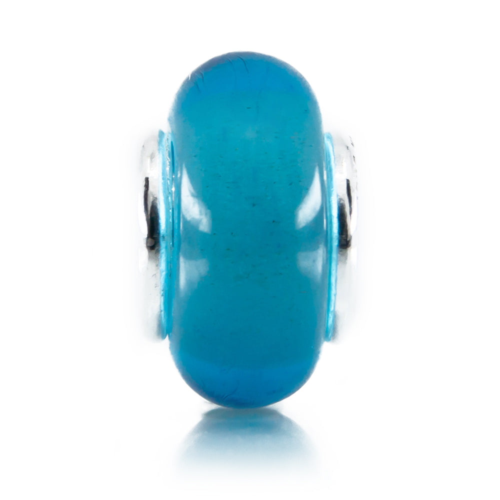 Aurora Charm Ocean Blue Glass Spacer blue glass Spacer by The Alternative Bead. Your official Aurora Charm Retailer from Germany