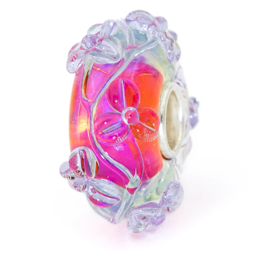 Elfbeads Blush Flowertwig pink; orange glass Bead by The Alternative Bead. Your official Elfbeads Retailer from Germany