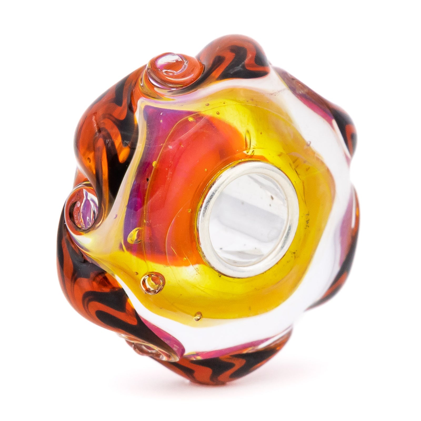 Elfbeads Blush Tiger Vortex  glass Bead by The Alternative Bead. Your official Elfbeads Retailer from Germany