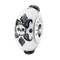 Elfbeads Bone Blossom black; white glass Bead by The Alternative Bead. Your official Elfbeads Retailer from Germany
