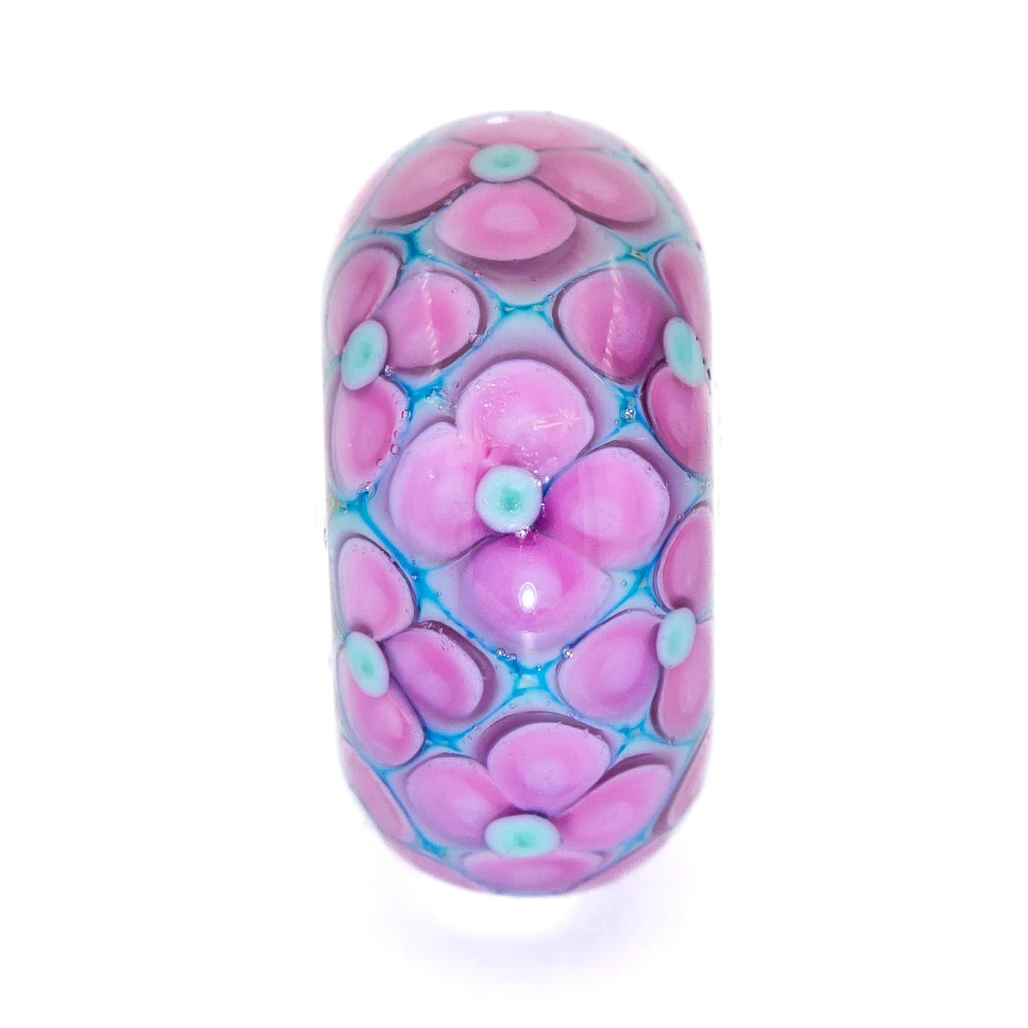 Elfbeads Bouganville Flowerstone purple; blue glass Bead by The Alternative Bead. Your official Elfbeads Retailer from Germany