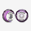 Praan Bright Violet Crystal Stopper Charm purple crystal Stopper by The Alternative Bead. Your official Praan Retailer from Germany