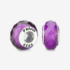 Praan Bright Violet Crystal Stopper Charm purple crystal Stopper by The Alternative Bead. Your official Praan Retailer from Germany
