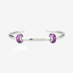 Praan Bright Violet Crystal Stopper Charm purple crystal Stopper by The Alternative Bead. Your official Praan Retailer from Germany