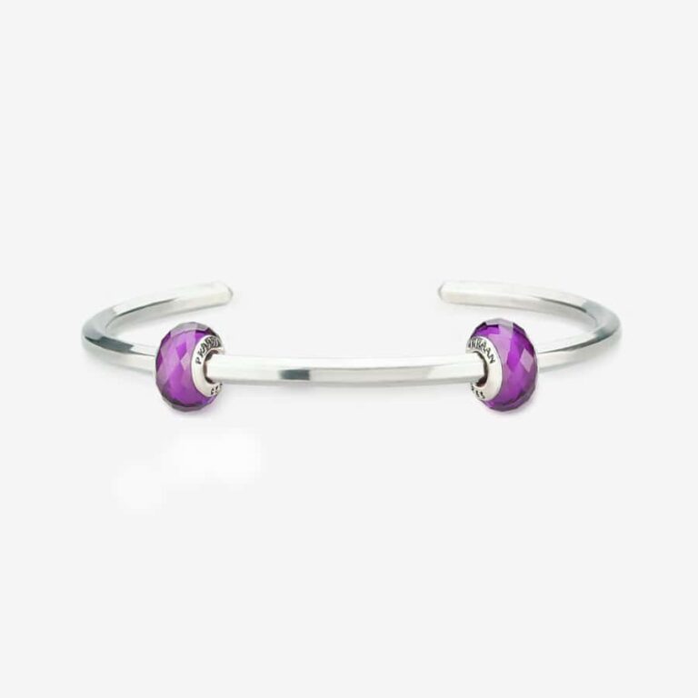 Bright Violet Crystal Stopper Charm